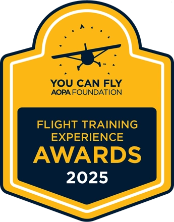 AOPA Flight Training Experience Award Winners 2025 badge