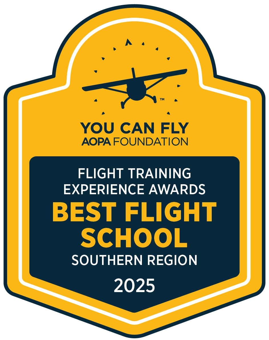AOPA Southern Region Flight Training Experience Award 2025 badge