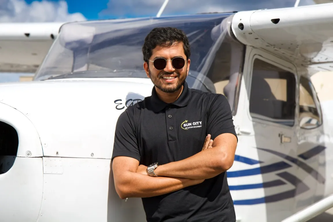 Sun City Aviation Certified Flight Instructor Nisarg Makwana