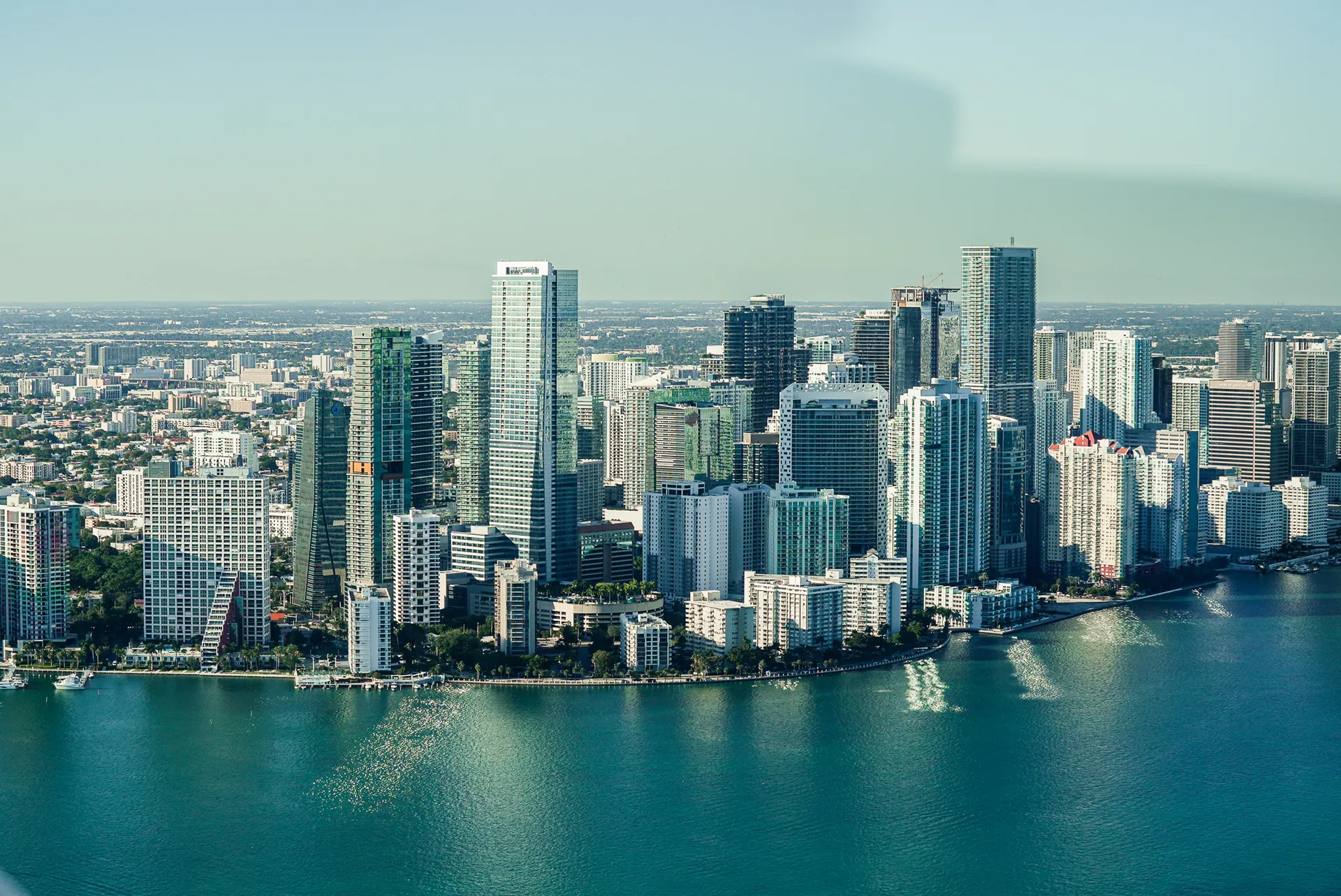 Sun City Aviation Academy flying over Miami