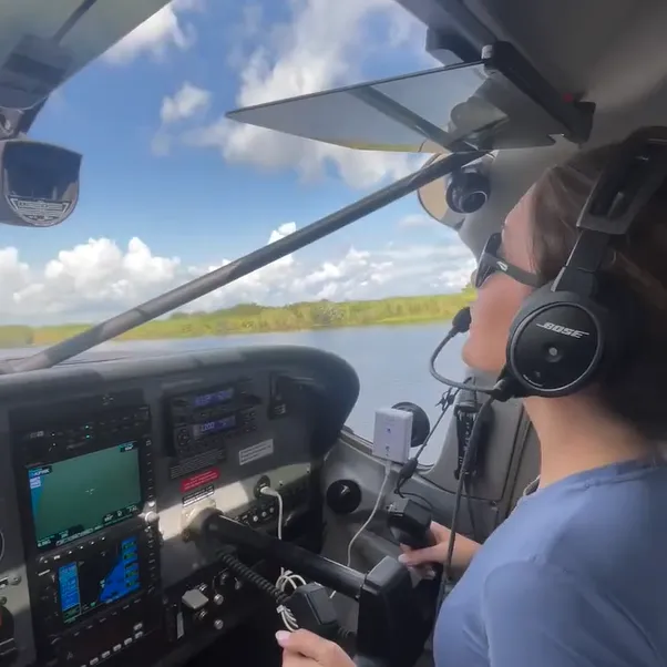 Student landing seaplane in Melbourne training area