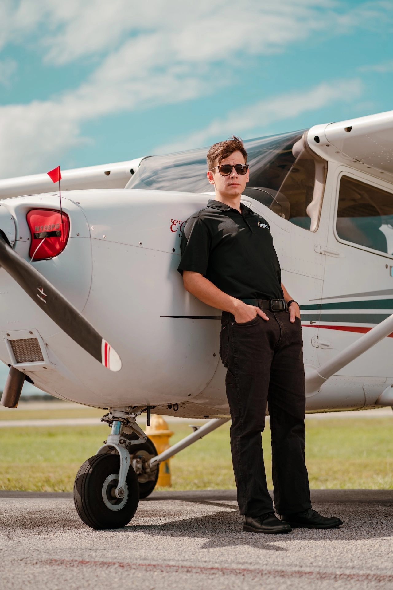 Sun City Aviation Academy student student pilot and instructor shaking hands