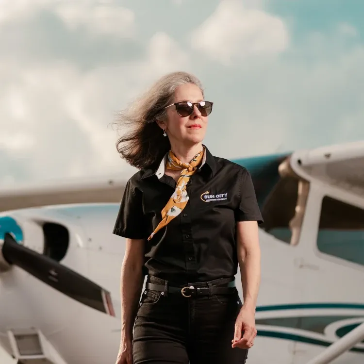Sun City Aviation Academy Executive Business Manager Georgette Poulos