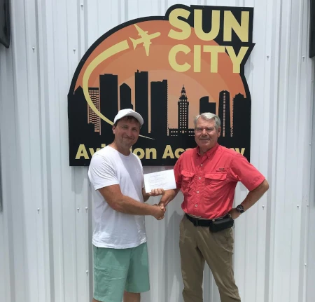 Sun City Instrument Student passing his instrument checkride
