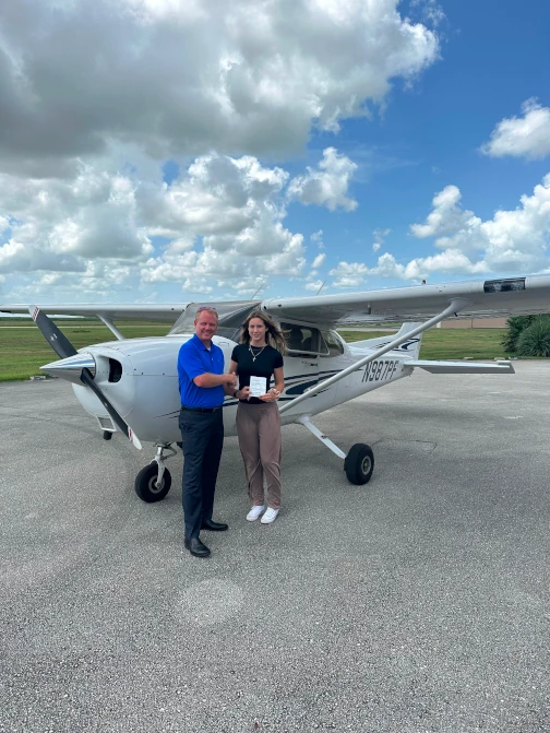 Congratulations to Audrey for passing her Private Pilot check-ride!