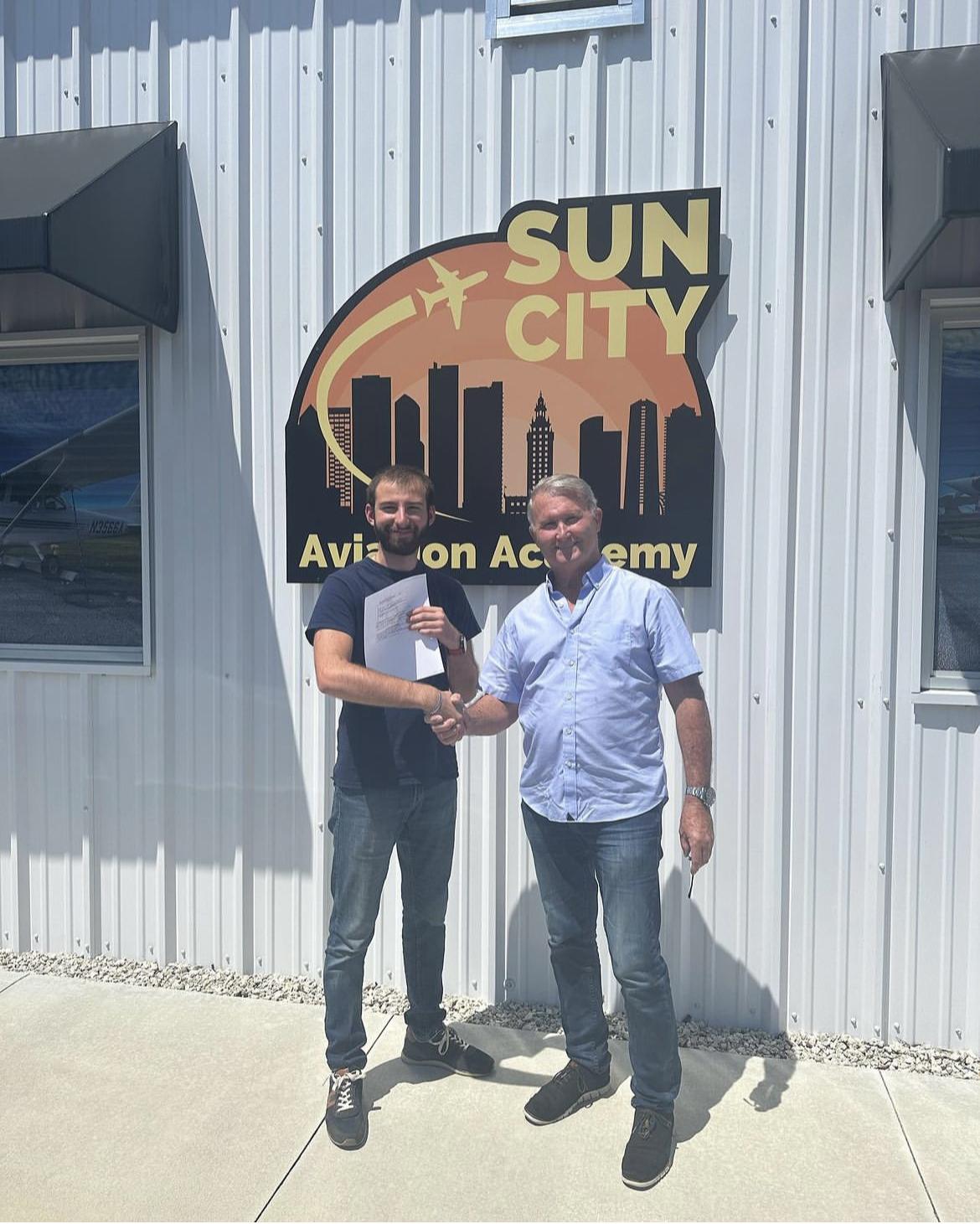 Please congratulate Ostap for passing his Private Pilot check-ride!
