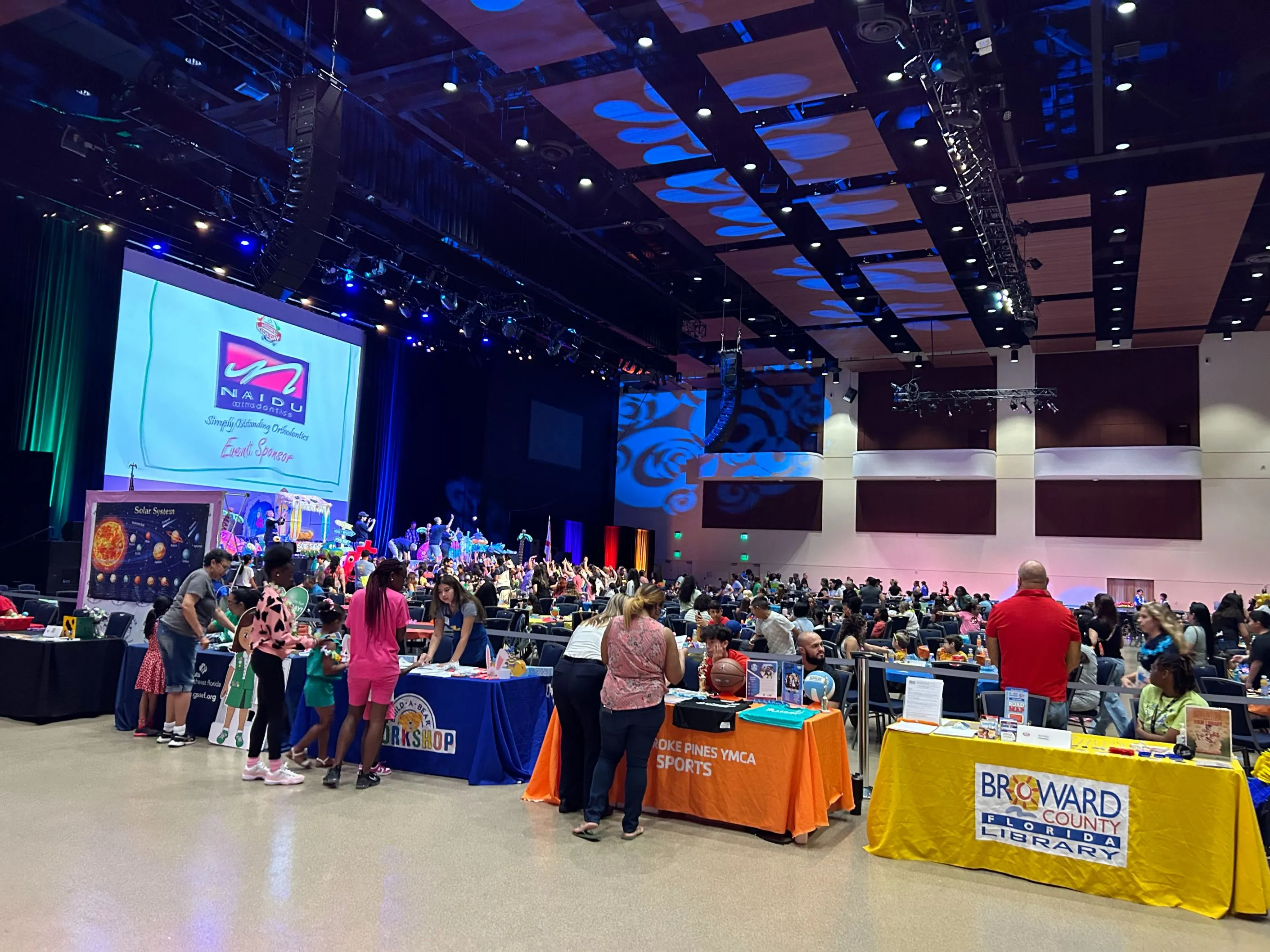 The eventroom floor of Pembroke Pines' Mayor's Kid's Day 2024